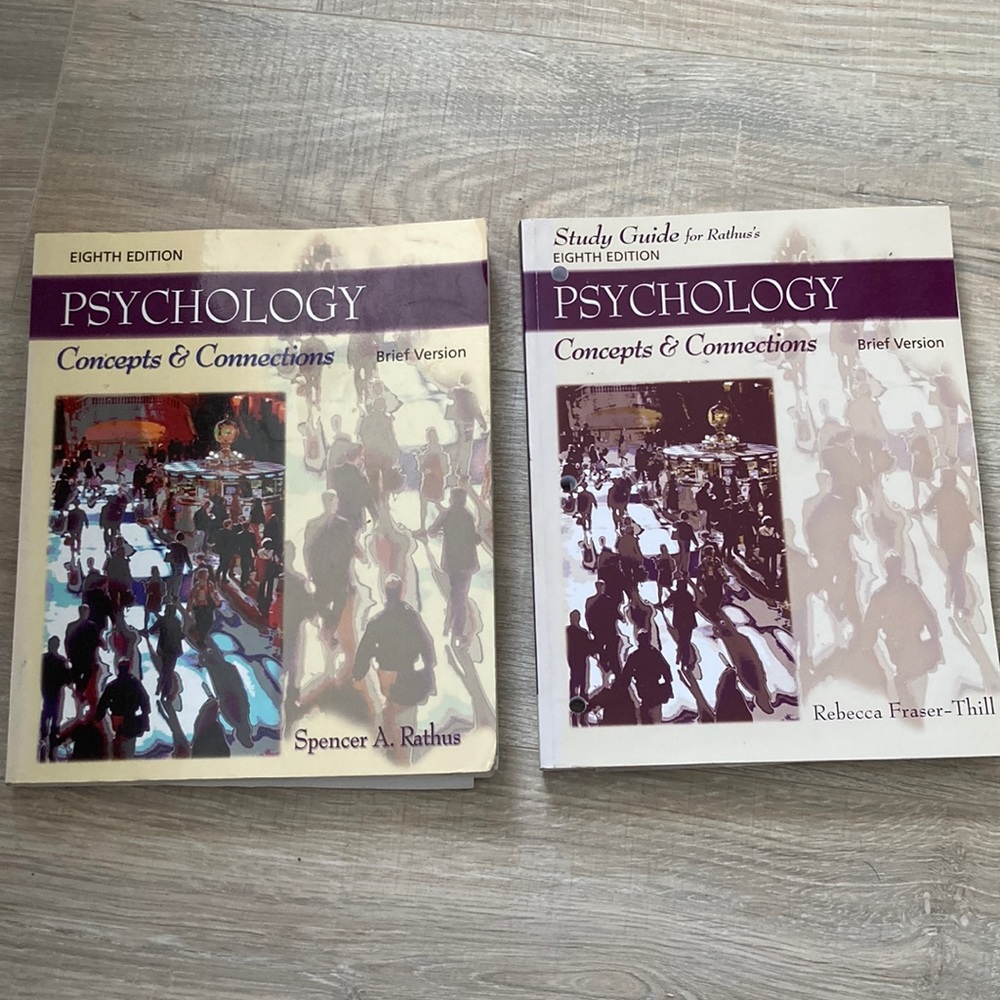 Psychology Concepts & Connections-Eighth Edition Text Book with study guide.